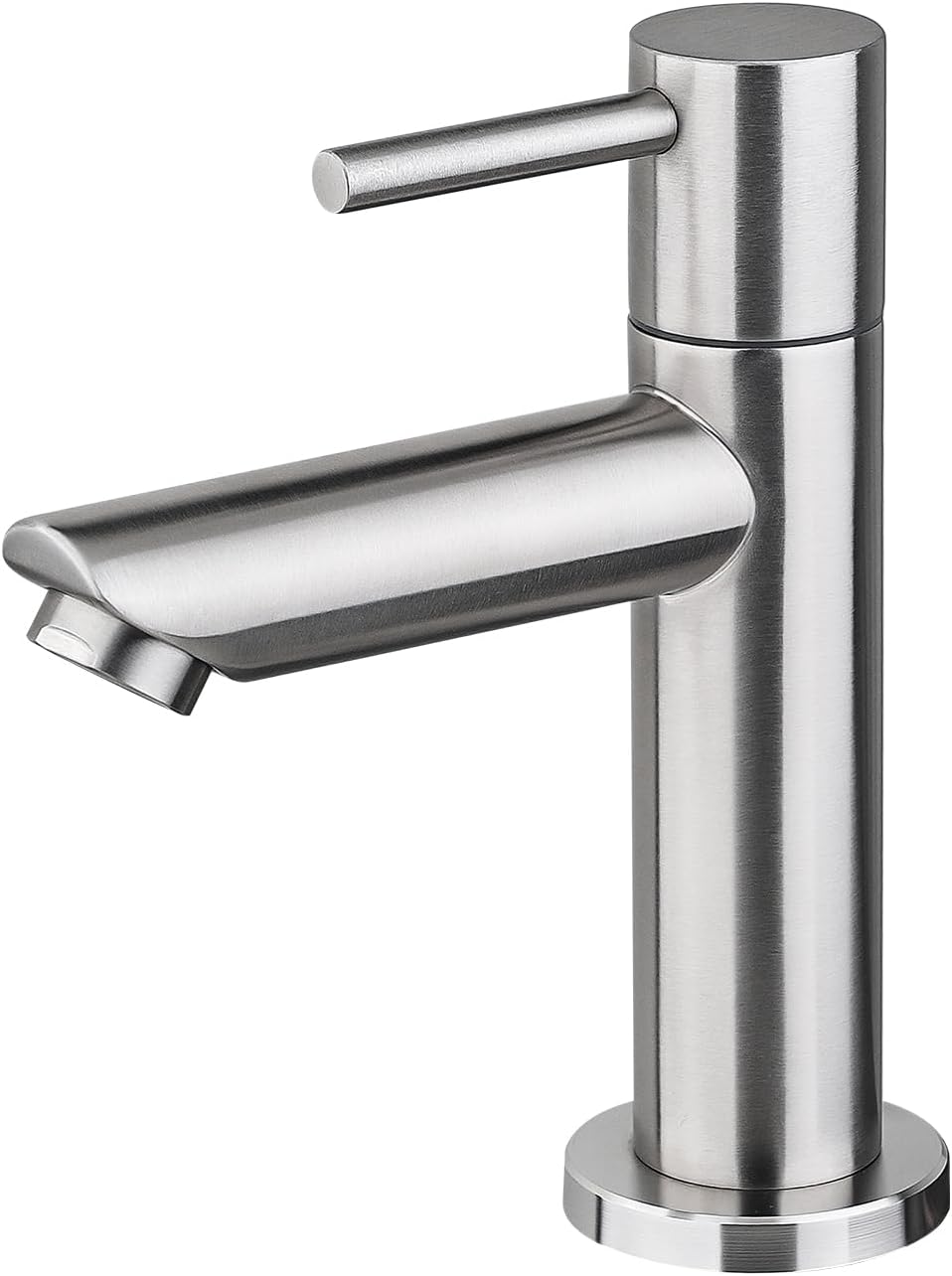 Rubinetto monocomando - per lavabo WC ospiti e bagni piccoli, Acciaio Inox SUS304 spazzolato