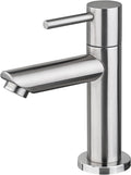 Rubinetto monocomando - per lavabo WC ospiti e bagni piccoli, Acciaio Inox SUS304 spazzolato